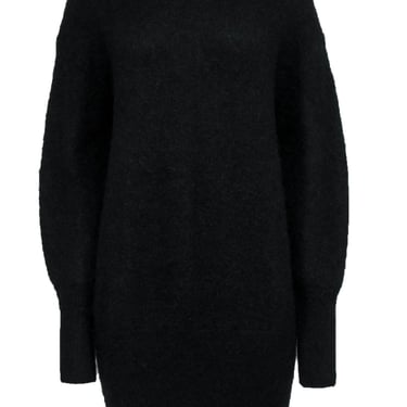 Toteme - Black Long Sleeve Fuzzy Knit Dress Sz M