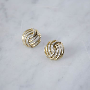 gold knot earrings | dainty earrings | vintage earrings | vintage jewelry 