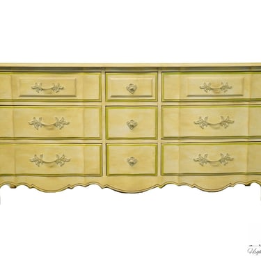 THOMASVILLE FURNITURE Tableau Collection French Provincial Cream / Off White Painted 63" Triple Dresser 8555-103 