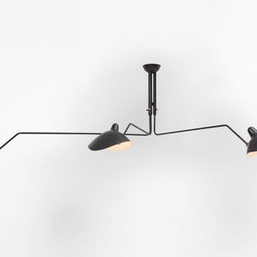 Serge Mouille Three-Arm Ceiling Lamp