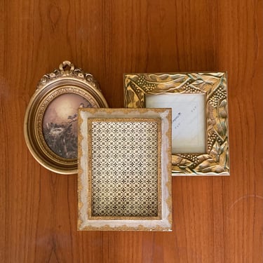 florentine gold gilded picture frame choice - oval square or rectangular vintage frame 