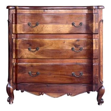 Country French Mahogany Three Drawer Commode 
