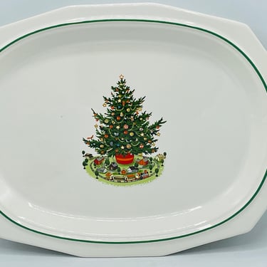 Pfaltzgraff CHRISTMAS HERITAGE 14" x 10.5" Oval Serving Dish Platter Unused in Box 
