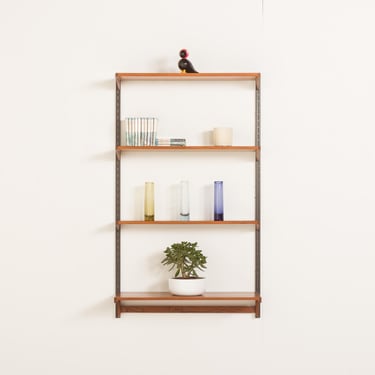 Kai Kristiansen teak shelving unit, set of 4 shelves for FM Mobler, Denmark 1960s 
