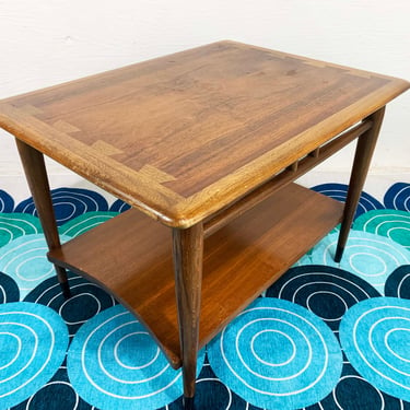 DMV Local Pickup Only! Vintage 1960s Acclaim Series 900-05 Walnut End Table Andre Bus Lane Mid-Century Modern 2-Tiered 900 05 Home 
