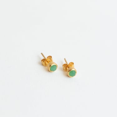 River Song Faceted Dot Stud