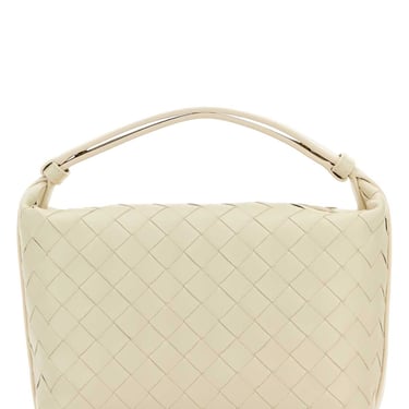 Bottega Veneta Women Ivory Nappa Leather Mini Wallace Handbag