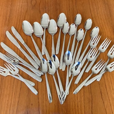 Thor Alameda vintage stainless flatware 29 piece forks spoons knives 