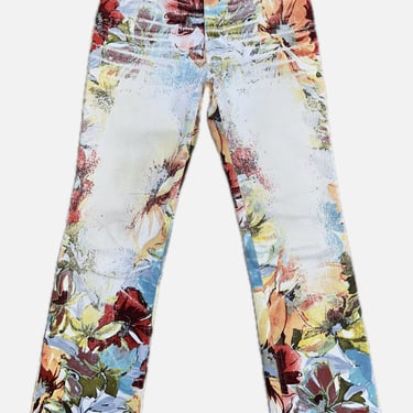 Roberto Cavalli Tropical Floral Print Jeans*