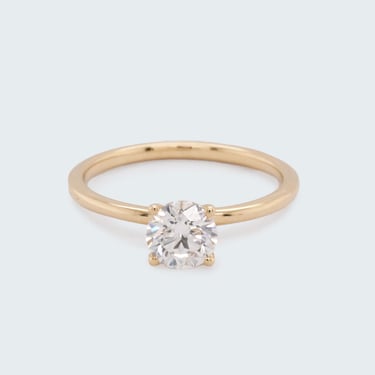 Emma .80ct Round White Diamond Engagement Ring