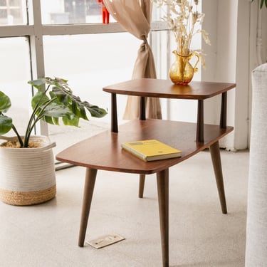 MCM Two-Tier Side Table
