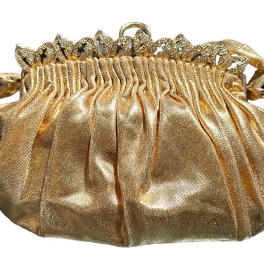 Morris Moskowitz 50s Gold Glamour Girl Evening Bag