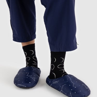 Puffy Slippers in Constellation Midnight