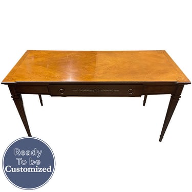 60&quot; Unfinished 1 Drawer Vintage Console Table #08783