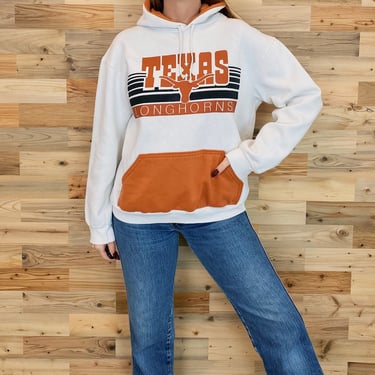 Vintage University of Texas UT Longhorns Hoodie Pullover Sweatshirt 