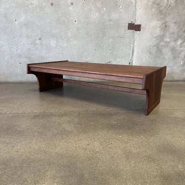 Mid Century Modern Walnut Coffee Table by Brown Saltman