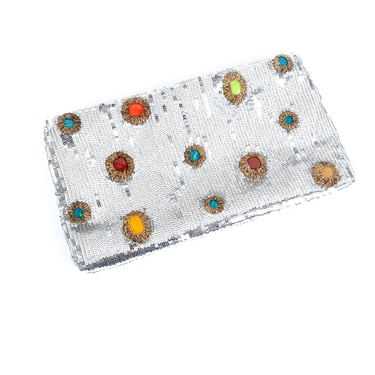 Sequin and Stone Clutch