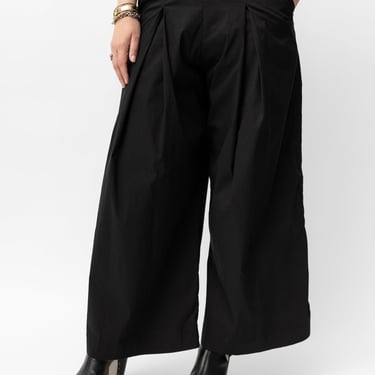 Pleat Detail Wide Leg Pants
