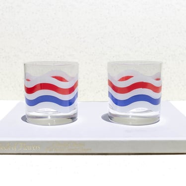 Set of 2 Vintage Colony Glasses, Whiskey Glasses, Lowball Glasses, Vintage Glassware 