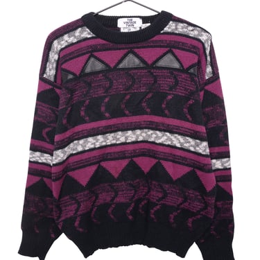 Geometric Textured Sweater