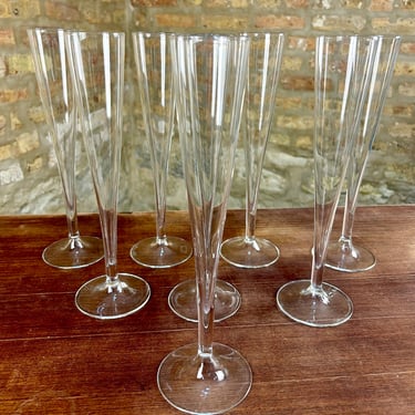 Tall Champagne Flutes -  Set of 8 