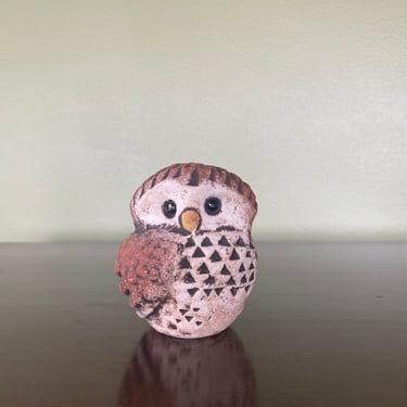 Dane Burr Owl, Mid-Century Modern Pottery Piece, Studio Art Ceramic Piece, Vintage Ceramic Owl, Mid-Century Animal, Glass Owl, Signed Art 