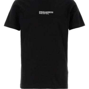 Dsquared Man Black Cotton T-Shirt