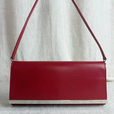 Louis Vuitton Red Epi Leather Shoulder Bag