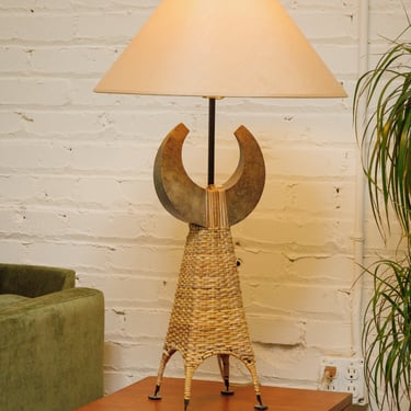 Post Modern Rattan Lamp