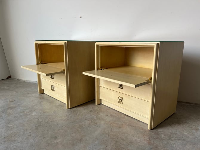 Mid-Century Bedside Tables by Paul Frankl - a Pair 
