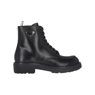 Prada Men Logo Ankle Boots