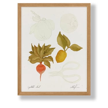 Vegetable Stand Art Print