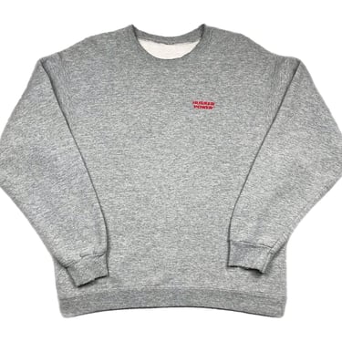 Vintage 90s Husker Power Products Promotional Embroidered Crewneck Sweatshirt Pullover Size Medium 
