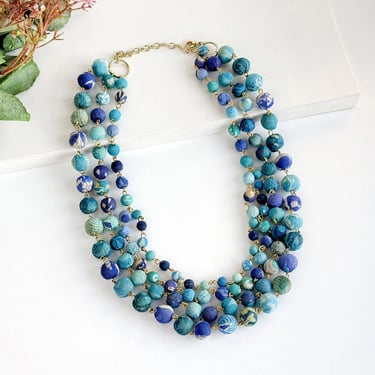 Kantha Necklace | Karita Azure