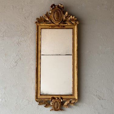 18th C. Petite Gustavian Mirror by Johan Akerblad