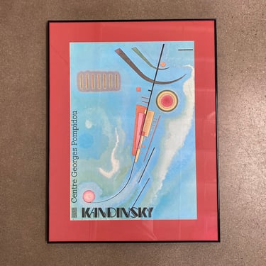 Vintage Kandinsky Pompidou Exhibition Lithograph