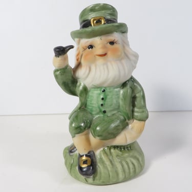 Vintage St. Patrick's Day Porcelain Leprechaun 