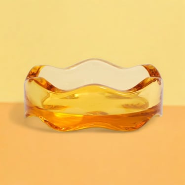 Wavy Glass Ashtray