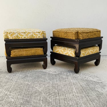 Set of 4 Stacking Ottomans