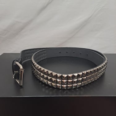 Vintage 2000s Silver Studded Belt 