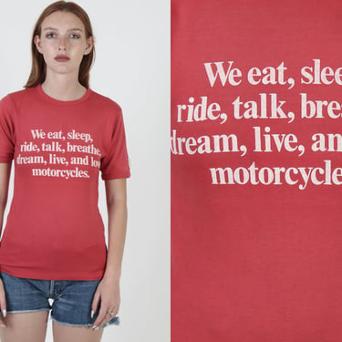 80s Malcolm Smith Womens Motorcycle Racing 50 50 T Shirt 