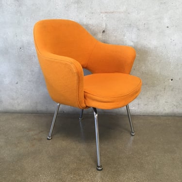 Vintage Orange Knoll Saarineen Executive Chair
