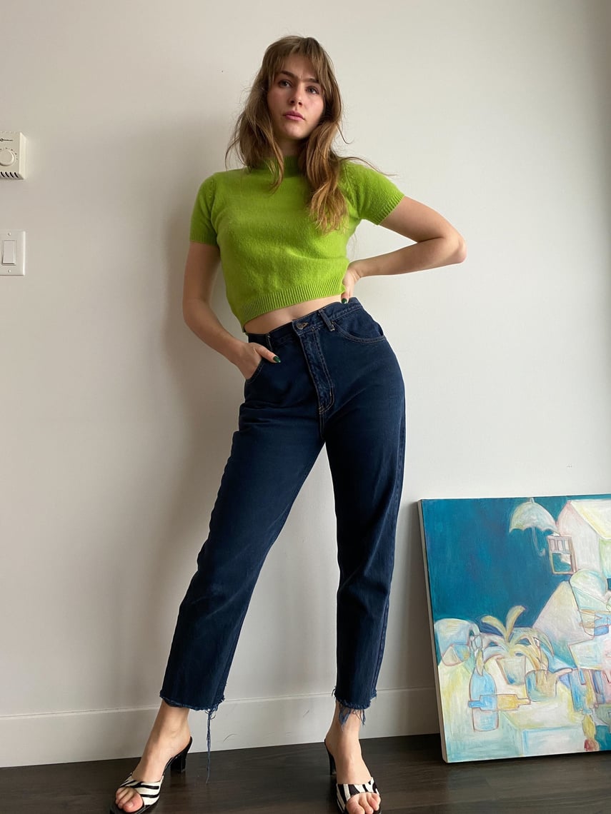 Vintage Jordache Jeans 90s Skinny Jeans Ankle Zipper High Waisted Rise Slim  Tapered Denim Pants Blue Retro Streetwear 1990s Extra Small Xs -  Canada