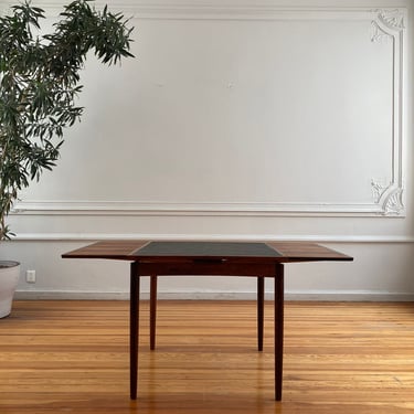Carlo Jensen for Hundevad Rosewood Flip-Top Table Danish Modern with Extensions