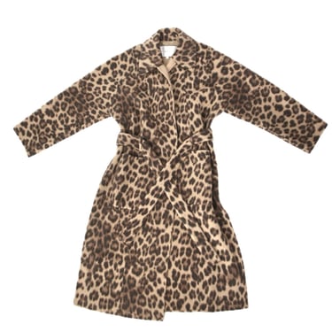 A.L.C. Wool Leopard Print Coat