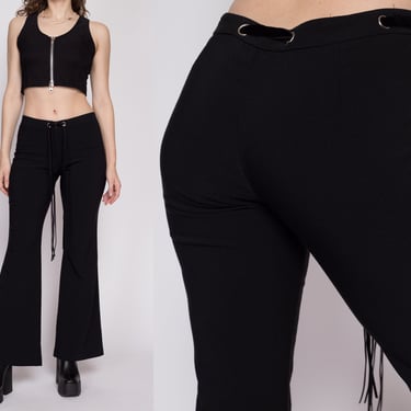 パンツ 2000s black flare center line pants y2k Amazon.com: Y2K Contrast Flare Pants Women Casual Leggings