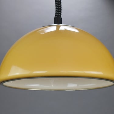 Space Age Pendant Lamp Meblo for Guzzini, Luiggi Massoni for Harvey Guzzini, Space Age Caramel Ceiling Light, Yugoslavia from 1970's, MCM 