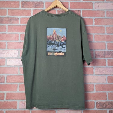 Vintage 00s Y2k Double Sided Patagonia Outdoor Gear ORIGINAL Hiking Tee - Extra Large 