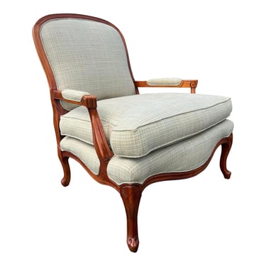 Louis XV Lattice Back Bergere Chair 