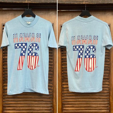 Vintage 1970’s Hawaii 76 Original Flag Colors Stars x Stripes T-Shirt, 70’s Tee Shirt, Vintage Clothing 